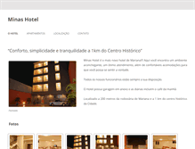 Tablet Screenshot of minashotelmg.com.br